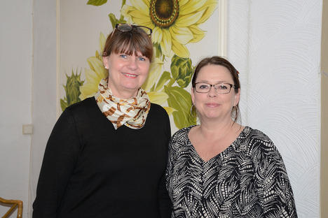 Mona Mrtensson och Mari Almroth frn Arbetsfrmedlingen i Landskrona